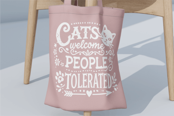 Cats Welcome People Tolerated SVG Design Graphics