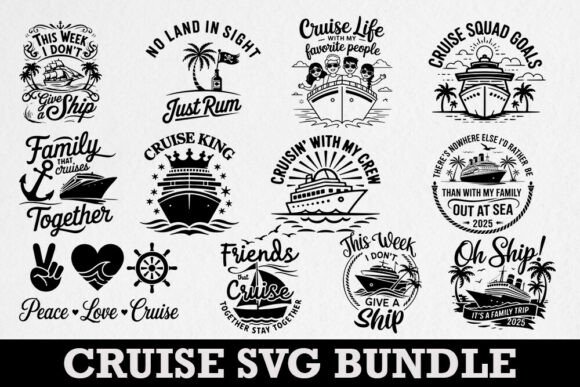Family Cruise 2025 SVG Bundle: A Graphic Craft for Local Branding