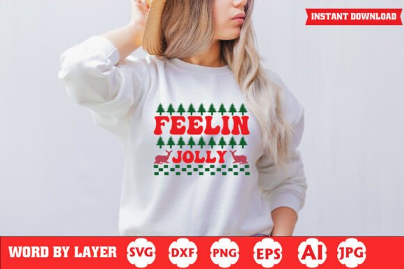 Feelin Jolly Christmas Graphics for Crafts