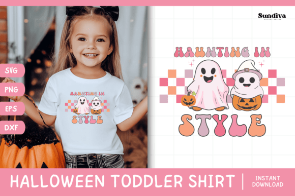 Fun Halloween Toddler Shirt SVG for Crafts and Graphics