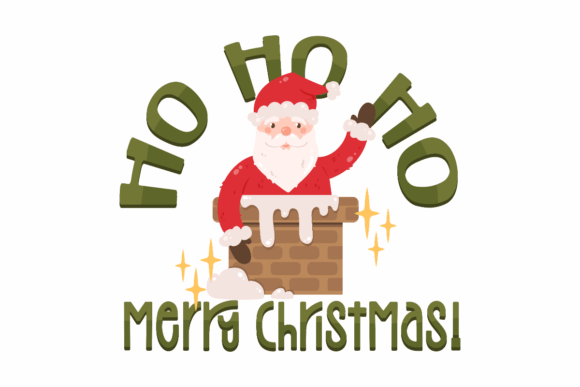 Ho Ho Ho Santa Graphics for Crafts