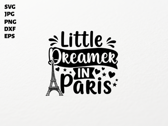 Paris Dreamer SVG for Cricut: A Graphic Asset for Crafts