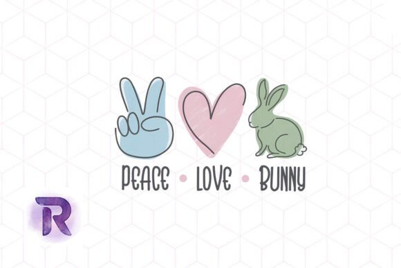 Peace Love Easter Quote Free PNG Graphics for Crafts