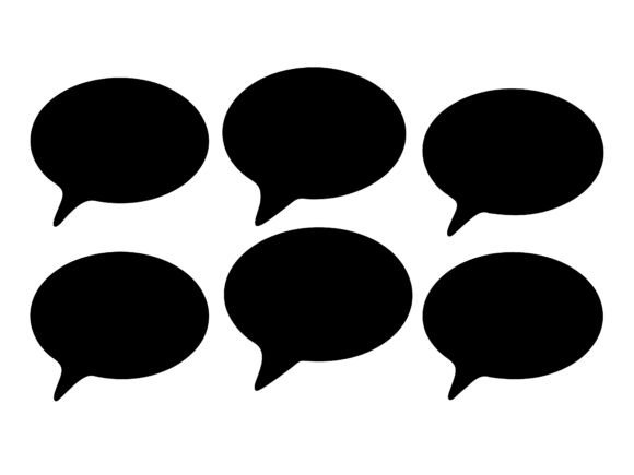 Quote Text Bubbles Stock Illustrations for Graphics and Crafts