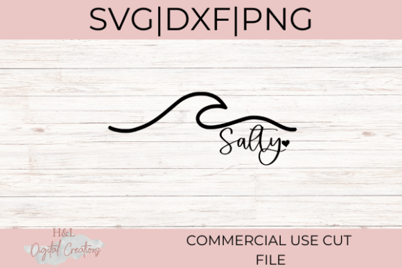 Salty Ocean Wave Graphics for Crafts
