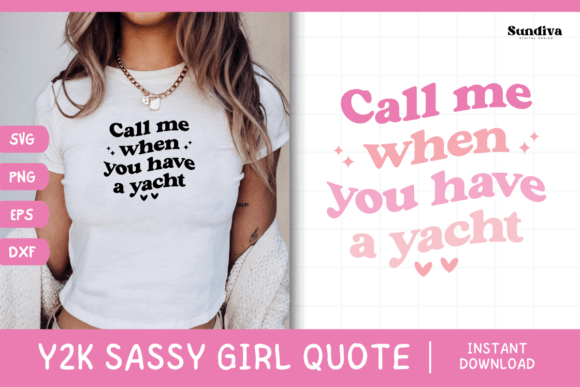 Y2K Sassy Girl Baby Tee Quote 20 Graphics